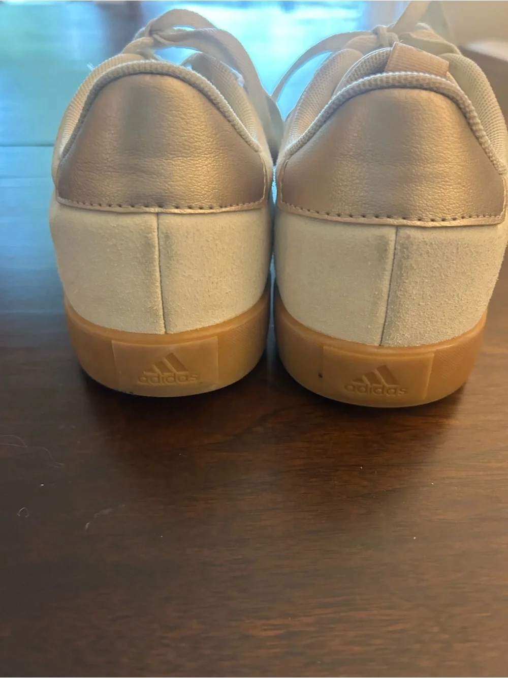 adidas VL Court 3.0 Sneakers in Cream with Gum Sole